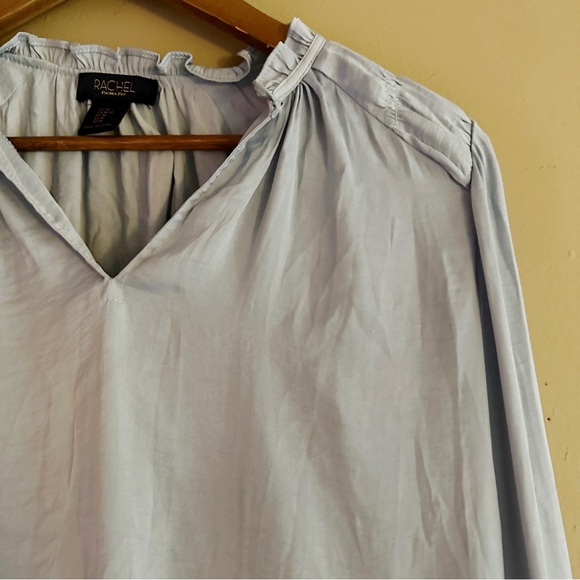 Rachel Roy Light Blue Flowy Peasant Blouse - Picture 2 of 6